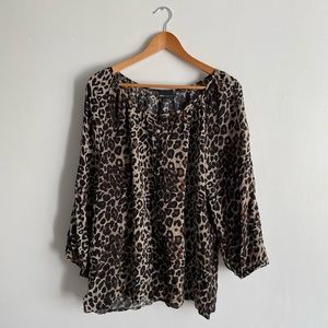 Leopard blouse